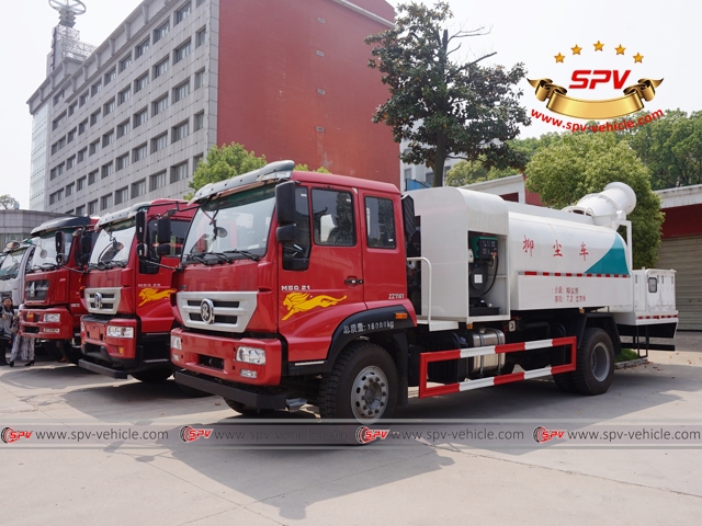 anti-dust truck left side view